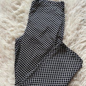 Talbots Black & White Medallion Pants
